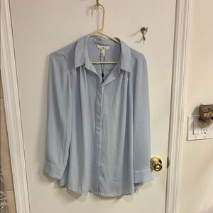 NWT H by Halston Women's Light Blue Blouse Sz M